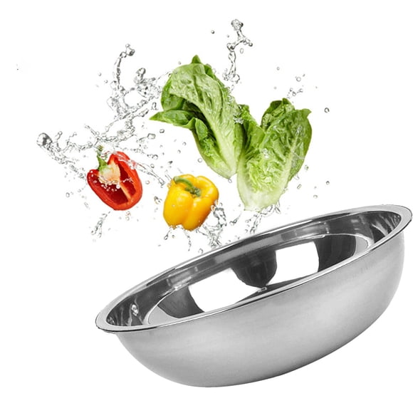 LSLJS Enlarge Mixing Bowl Large Capacity Kneading Bowl Making Dough Bowl Thickened Seasoning Bowl Dishwashing Bowl Flat Bottomed Bowl