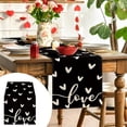 thumbnail image 1 of Boovnll Valentines Day Table Runner, 13x35" Valentine's Day Printing Table Runner, Valentines Table Runner for Holiday Kitchen Dining Table, Party Decor, Valentines Day Decorations, 1 of 6