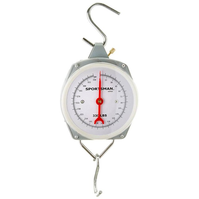 Buffalo Outdoors 330 Pound Mechanical Hanging Weight Hook Scale for Meat & Fish