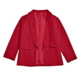 thumbnail image 1 of Girls Long Sleeve Shawl Formal Suit Jacket for Kids Open Front with Inner Pocket - Girls Tops Tees & Shirts, 1 of 8
