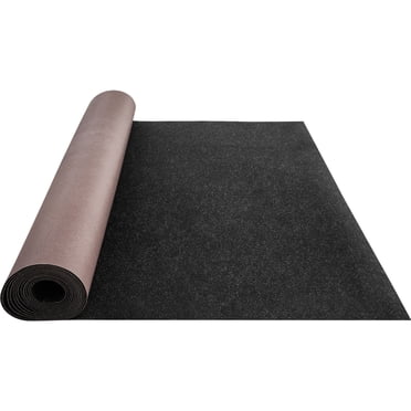 KFFKFF Tapis Nautique, Revêtement de Bateau 6 x 13 Pi, Tapis de Navire Noir Profond de Qualité Nautique, Tapis Nautique Intérieur/extérieur avec sous-Couche TPR Résistante à l'Eau, Rouleau de Tapis Résistant à l'Eau