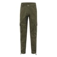 thumbnail image 4 of WEAIXIMIUNG Men's Pants Cargo Relaxed Fit Mens Fashion Solid Color Elastic Waist Overalls Pants, 4 of 8