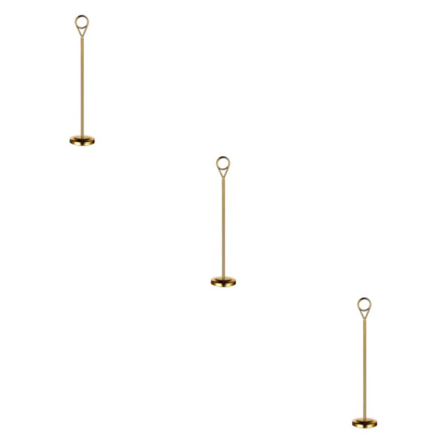 Baohd Contemporary Table Number Holder Photo Stand for Trendy Hotel Settings Gold 25cm 3Set