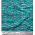 thumbnail image 1 of Soimoi Moss Georgette Fabric Flamingo Bird Decor Fabric Printed Yard 42 Inch Wide, 1 of 3