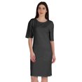 thumbnail image 1 of Inkmeso Robe T-Shirt pour Femmes à Manches au Coude, Coupe Régulière, avec Poches avant, 1 of 8