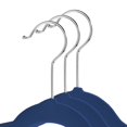 thumbnail image 2 of 100 Velvet Kid‘s Hangers for Children‘s Clothes  14” - Light Blue, 2 of 7