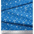 thumbnail image 3 of Soimoi Polyester Crepe Fabric Geometric Sign,Flag & Football Sports Fabric Prints by Yard 42 Inch Wide, 3 of 3