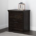 thumbnail image 1 of South Shore Versa 2-Drawer Nightstand - End Table with Storage for Adult, in Rubbed Black, 1 of 9