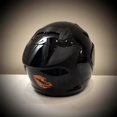 thumbnail image 3 of ORUYROP High Intensity Reflective Vinyl Death Kiss Skull Crossbones Lips Decal Bumper Sticker-Cars, Motorcycles, Helmets, Wind Screens, laptops (18 inches Wide, Orange), 3 of 6