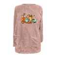 thumbnail image 4 of Halloween Liquidation Blouse à Manches Longues pour Femmes, Col Rond, Ample, Imprimée, avec Poche, Chaude, pour l'Hiver, 4 of 4