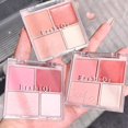 thumbnail image 3 of 4 Color Blush Palette Matte Long Lasting Waterproof Smooth Blusher Natural Nude Blush Rouge T1S4 Makeup Apricot P5U7, 3 of 7