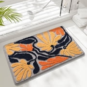 Dvkptbk Bathroom Rugs Non Slip, Super Soft and Water Absorbent Bath Mat, Machine Washable, Microfiber Quick Dry, Cushioned Bath Rugs Carpet for Floor, Tub and Shower, Home Decor Accessories