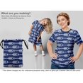thumbnail image 5 of oneOone Polyester Spandex Blue Fabric Arow Sewing Craft Projects Fabric Prints By Yard 56 Inch Wide, 5 of 5
