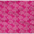 thumbnail image 4 of oneOone Organic Cotton Poplin Twill Fabric Fish Block Printed Fabric 1 Yard 42 Inch Wide, 4 of 4