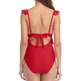 thumbnail image 2 of Charmo One Piece Bathing Suit for Women Ruffle Cut Out Swimsuits Strappy Monokinis, 2 of 6