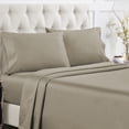 thumbnail image 1 of California Design Den Sheet Sets, Natural 100% Cotton Sheets, Soft Luxury 400 Thread Count Sateen Bedding Sheets Set, Deep Pocket Cooling Sheets, 1 of 8