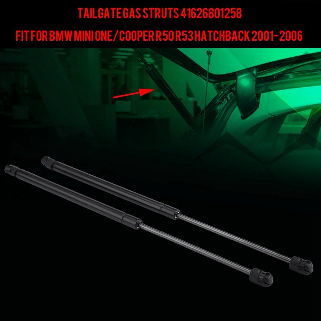 Fyydes Tailgate Gas Struts, 41626801258 Easy Installation 2pcs Metal Trunk Gas Struts Anti Rust High Strength Lightweight Wear Resistant Anodized For Car Accessories