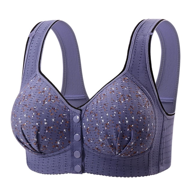 Seamless Front Close Bras for Women Post Surgery Full Coverage Moisture Wicking Comfort Supportive Convenient Bralettes Plus Size Everyday Bras