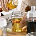 thumbnail image 2 of Oil Dispenser with Brush Opening Condiment for Kitchen Family Container Multifunctional Cooking Seasoning Jar Family Party Grilling Baking Tool Blue, 2 of 9