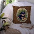 thumbnail image 3 of Carolines Treasures SS8107PW1414 Rottweiler Indoor & Outdoor Fabric Decorative Pillow, 3 of 4