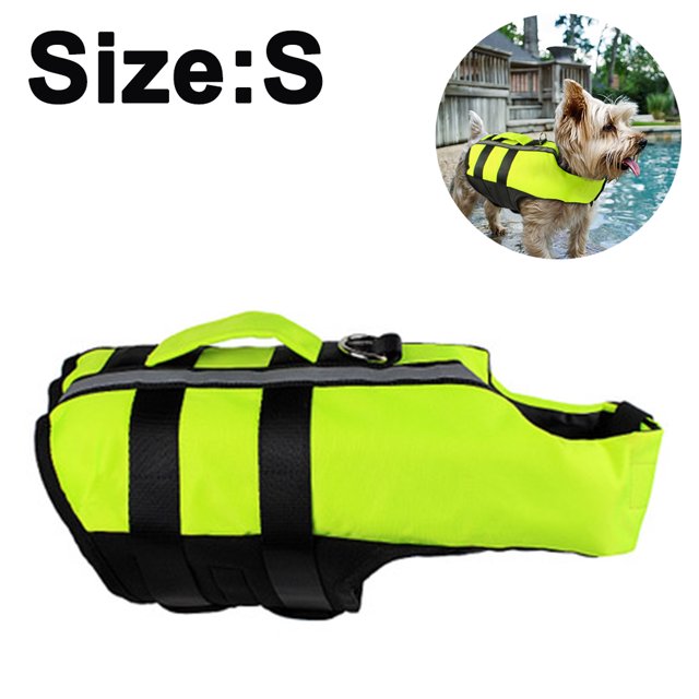 Portable Dog Lifejackets With Airbag,Inflatable Pet Dog Saver Life Jacket Swimming Vest,Summer Dog Float Coat With Reflective Strips And Rescue Handle For Small Medium Large Dogs At Pool Beach Boating