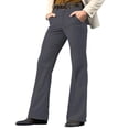 thumbnail image 1 of Mens Work Pants Men's Fashion Casual Flared Trousers Button Pocket Solid Color Pants Dark Gray S, 1 of 2