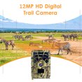 thumbnail image 2 of Amdohai Digital Trail Camera 12MP HD & Trail Camera Motion Activated Night Infrared Vision Waterproof 46pcs IR Lights for Outdoor Wild Home Animal Observation Game, 2 of 7