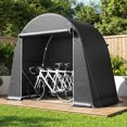 thumbnail image 2 of Outsunny 8' x 4' Portable Shed, Waterproof Outdoor Storage Shed Bike Tent, 2 of 10