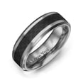 thumbnail image 1 of Men's Tungsten Ring with Carbon Fiber Inlay, 1 of 4