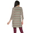 thumbnail image 3 of Moomaya Robes Tuniques Courtes en Poly-Crêpe pour Femmes Kurti Imprimé Mini Tenue d'Été, 3 of 5