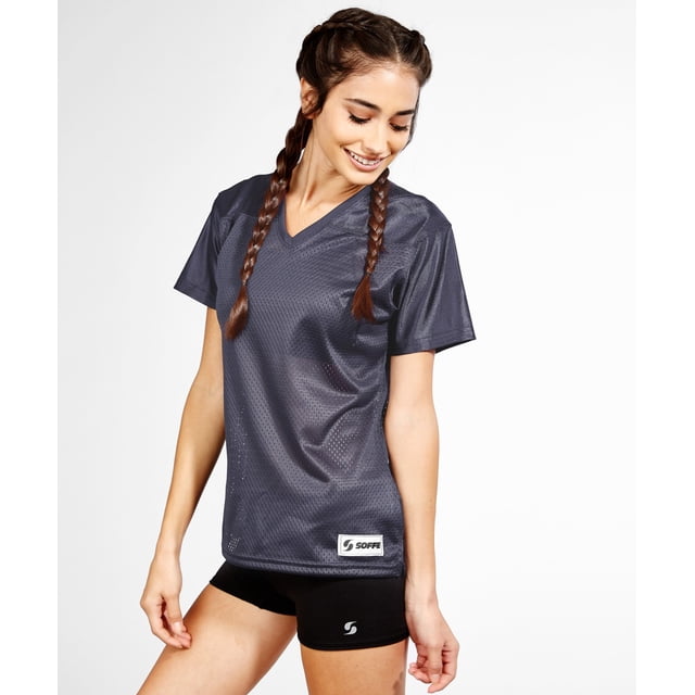 Soffe T-Shirt de Football en Maille à Manches Courtes pour Femmes - 4692V