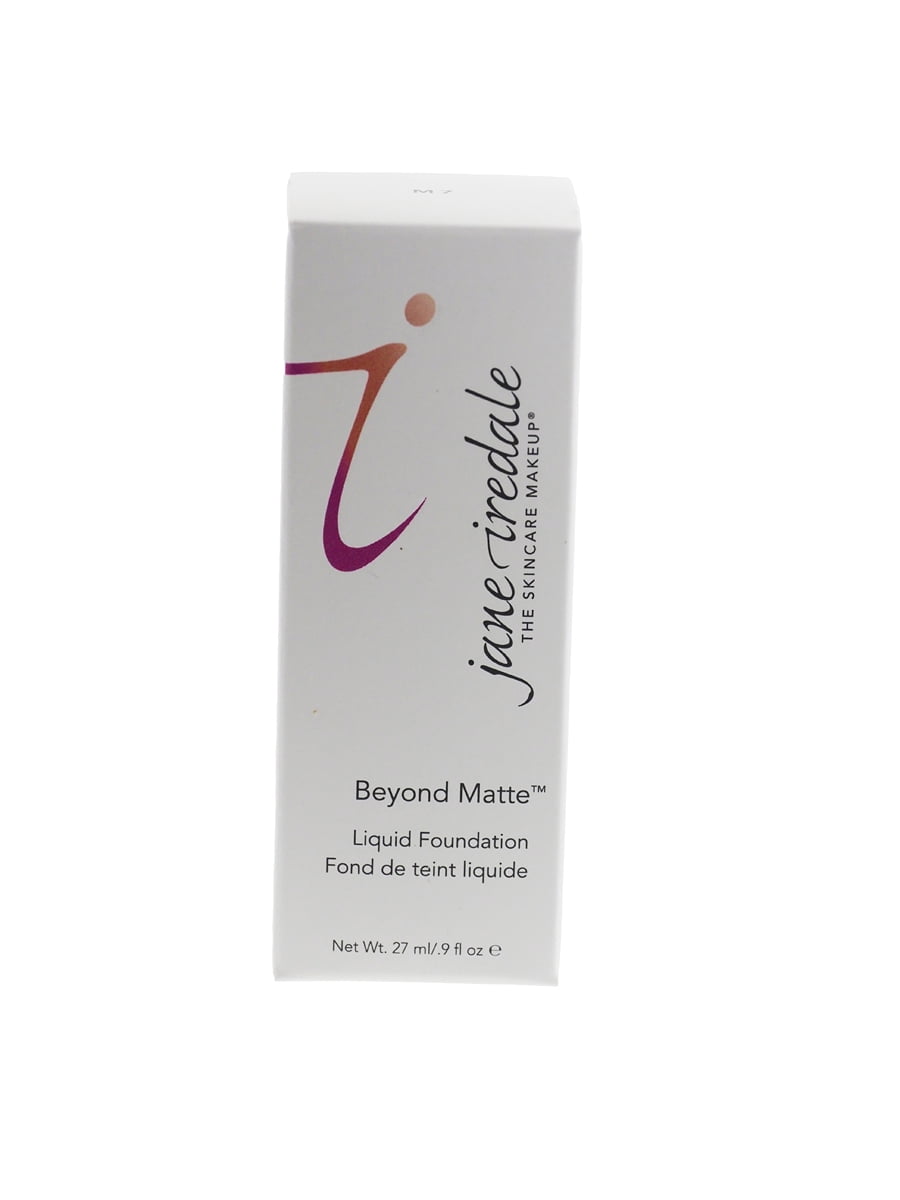 Jane Iredale Beyond Matte 3-in-1 Liquid Foundation, Long-wear, Buildable Coverage, Vegan, Clean, Cruelty Free, Semi Matte Finish, M7