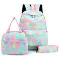 thumbnail image 1 of Ensemble de 3 Pcs Sac pour Ordinateur Grande Capacité Mode Femmes Nylon pour Cadeau (Rose), 1 of 6