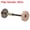 Red Bronze, variant on Unique Bargains Door Hole Cover Plate, 1 9/16' Deadbolt Cover Plate, Brushed Satin Nickel