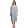 thumbnail image 1 of Moomaya Chemise de Nuit d'Allaitement en Coton Imprimée pour Femmes, 1 of 6
