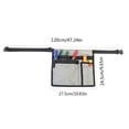 thumbnail image 2 of Cosmug Sac de Rangement Durable pour Outils de Taille / Sac Banane d'Électricien Antidérapant en Tissu / Organisateur de Trousse d'Outils Portable / Trousse Utilitaire de Réparation et d'Entretien, Noir, 2 of 3