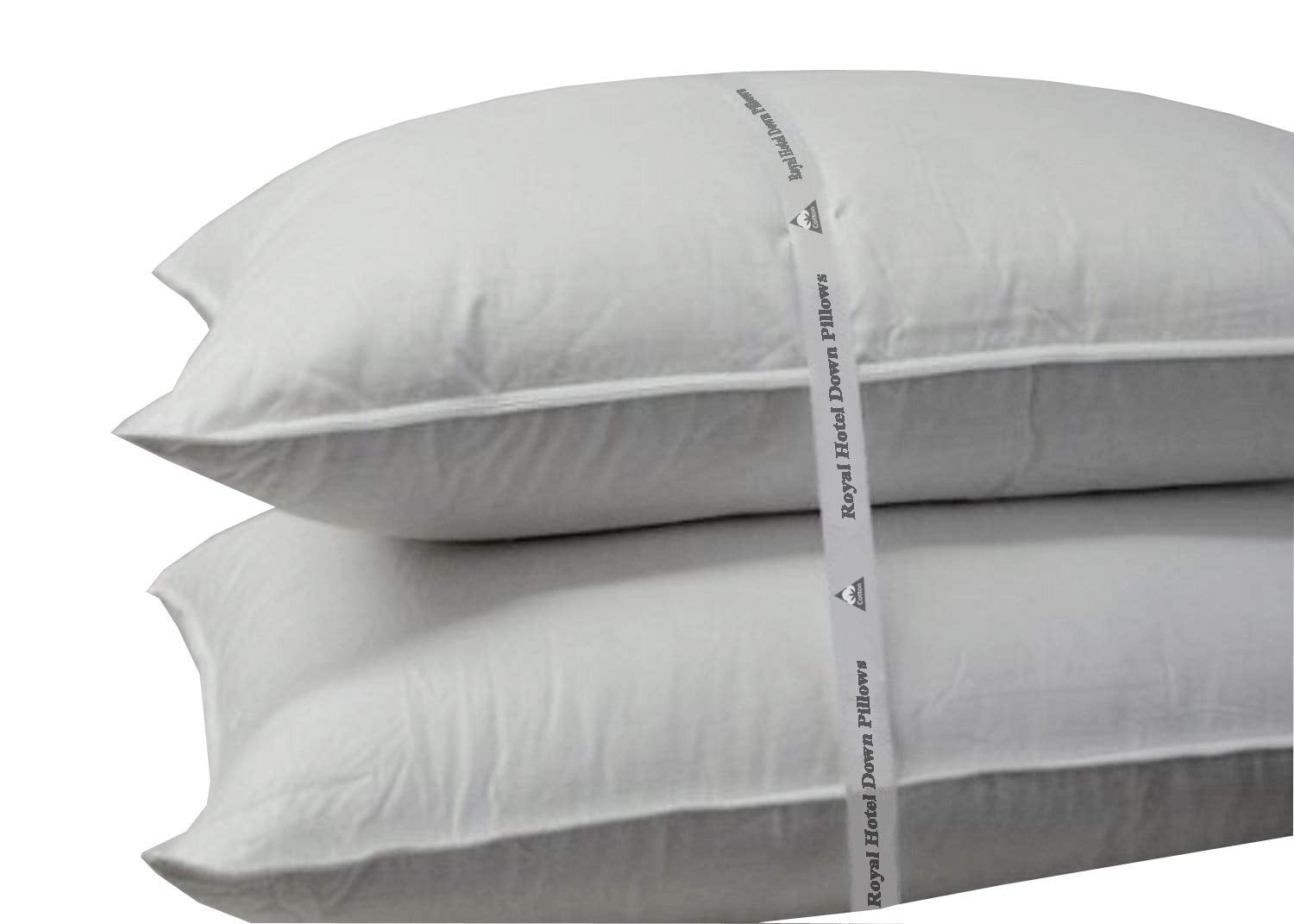 Royal Hotel Bedding Soft Down Pillow - 500 Thread Count Cotton Shell, Down Pillow Soft, Standard/Queen Size, Soft, 1 Single Pillow