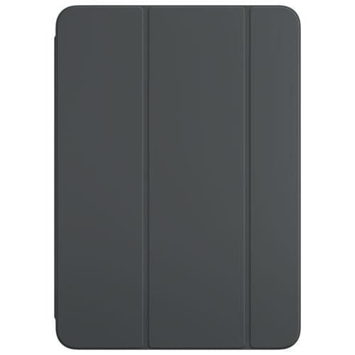 Apple Smart Folio Case for iPad Pro 11" (M4) in dark gray featuring a tri-fold cover that protects the front and back, supports multiple viewing angles for reading, typing, or FaceTime, and automatically wakes or sleeps the iPad when opened or closed.