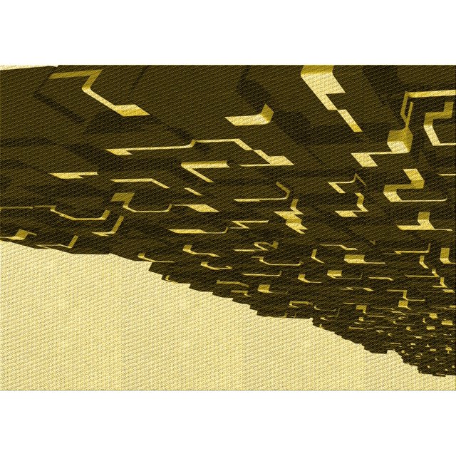 Ahgly Company Tapis d'Intérieur Lavables en Machine Rectangle Transitionnel Brun Noir, 8' x 12''