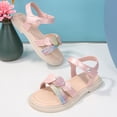 thumbnail image 2 of REDARER Girls' Rhinestone Princess Sandals Slingback with Ankle Strap, Bohemian Beach Shoes,for Size 5-5.5 Years, 2 of 9