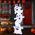 thumbnail image 4 of 4 Ft Light up Halloween Ghosts Decorations with Built-in LED lights Outdoor, 4 of 10