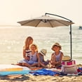thumbnail image 4 of Beach Umbrellas for Sand, Beach Umbrella for Sand, Garden Umbrella Outdoor Stall Umbrella Beach Sun Umbrella Replacement Cloth 118Inch, Beach Umbrella Portable, Outdoor Umbrella with Stand, 4 of 8