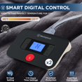 thumbnail image 4 of Westinghouse Electric Blanket King Size Super Cozy Soft Flannel 100"" x 90"" Heated Blanket with 10 Fast Heating Levels & 1-12 Auto-Off Machine Washable ETL&FCC Certification Charcoal, 4 of 5