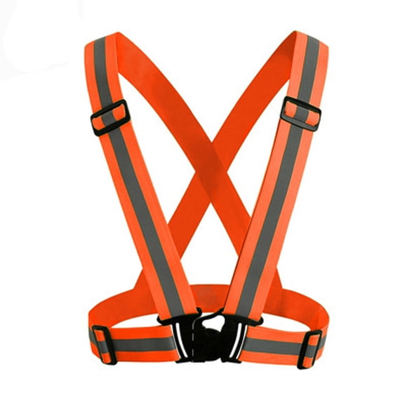 Dvkptbk Sleeveless Garment Visibility Neon Vest Reflective Belt Vest Fit for Running Cycling Sports Sports Safety