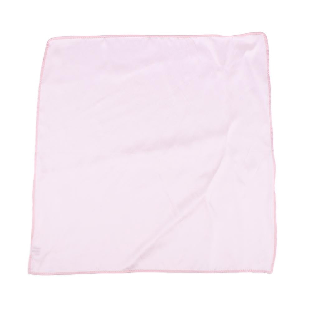 TISHITA Prettyia Pink Silk Pocket Square Handkerchief Suit Accessories for Men