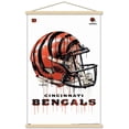 thumbnail image 1 of NFL Cincinnati Bengals - Drip Helmet 20 Wall Poster with Magnetic Frame, 22.375" x 34", 1 of 4