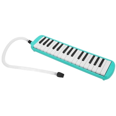 Melodica Instrument, 32 Key Professional Mouth Air Piano Keyboard Musical Instrument with Short Mouthpiece and Carrying Bag Green[Green]