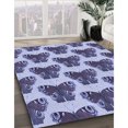thumbnail image 3 of Ahgly Company Tapis d'Intérieur Lavables en Machine, Ronds, Transitionnels, Pourpre, Pervenche Profonde, Ronds de 3', 3 of 7