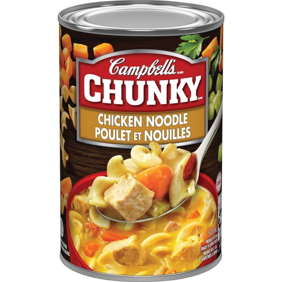Campbell's® Chunky® Soupe Poulet et Nouilles Prête à Servir, Stable à la Température Ambiante