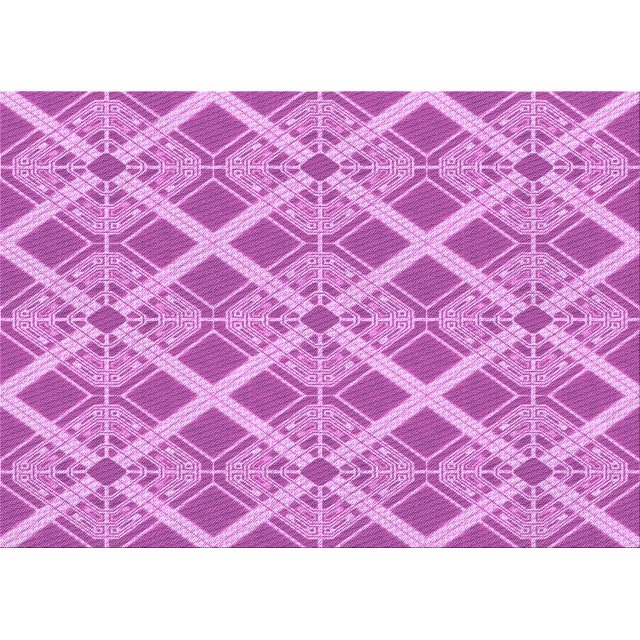 Ahgly Company Tapis d'Intérieur Rectangulaire Transitionnel Violet Violet Lavable à la Machine, 4 Pieds x 6 Pieds